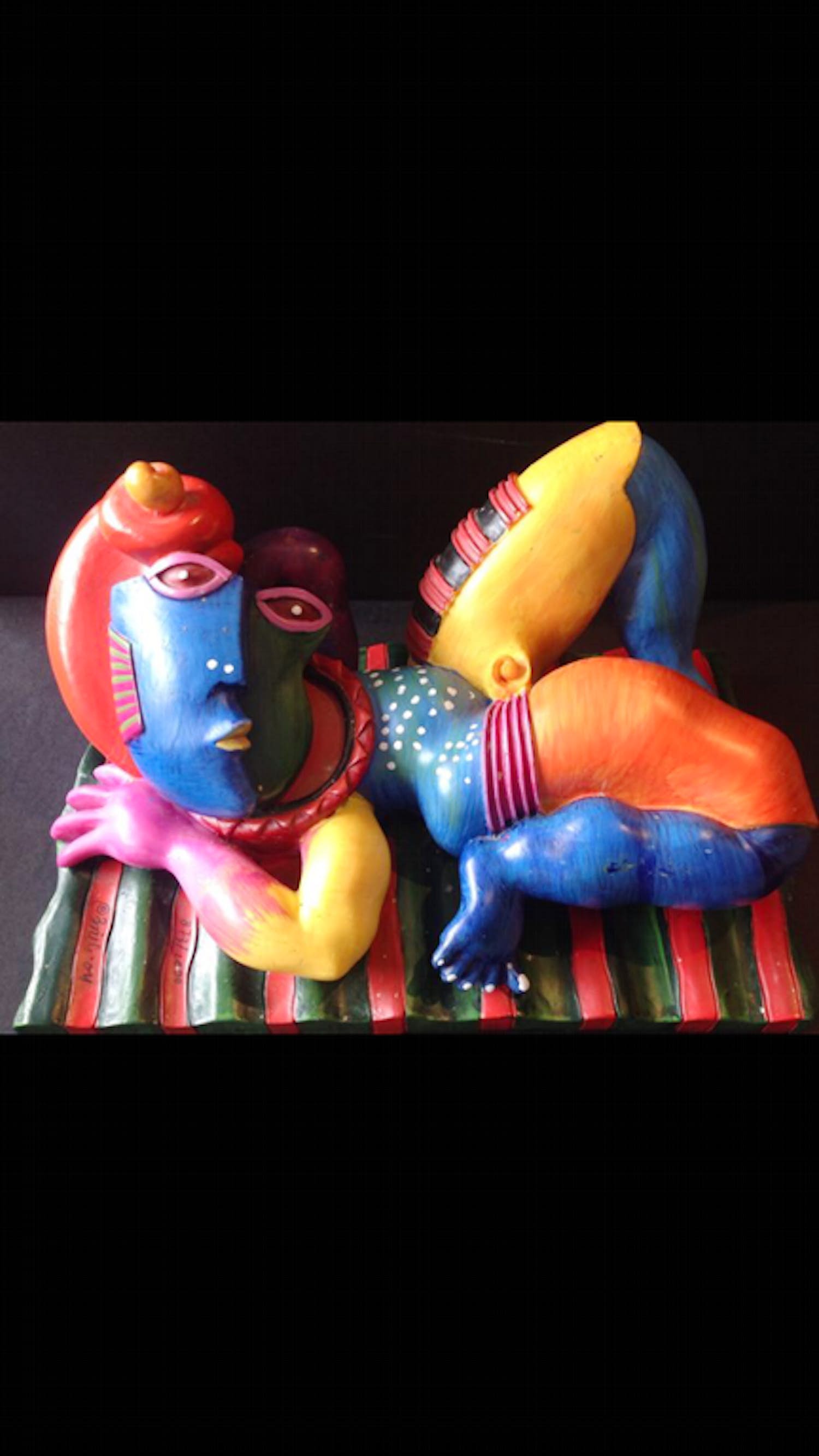 Clemens Briels - Clemens Briels sculptuur - Un Mediodia En La Playa Enamorada kopen? Bied vanaf 100!