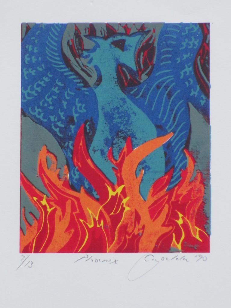 Cryselda Venter, Phoenix, Zeefdruk kopen? Bied vanaf 20!