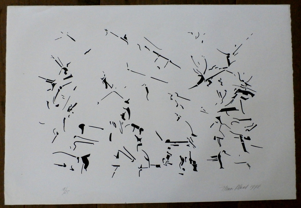 Henri Plaat - litho - 1978 - groot! kopen? Bied vanaf 60!
