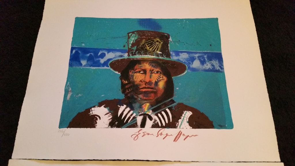 Espen Greger Hagen, zeefdruk, N.A.Indians  kopen? Bied vanaf 1!