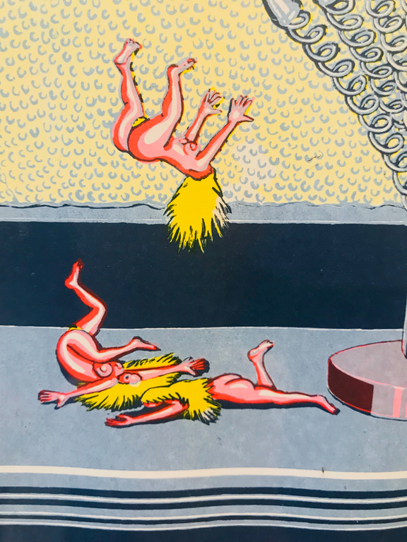 Frank Maieu (1952) - Schouwgarnituur ( ingelijst) kopen? Bied vanaf 1!