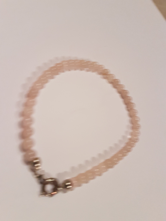 Armband rozenkwarts en zilver 925 kopen? Bied vanaf 5!