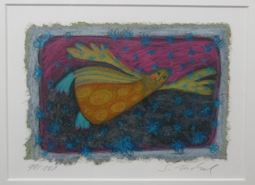 Sabine Tuchel: Litho, Vliegen - Ingelijst kopen? Bied vanaf 40!