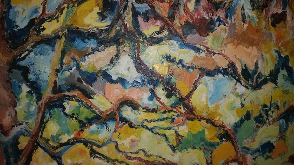Pierre Alechinsky (Toegeschreven aan)-"Autumn Trees"-olieverf op doek-gesigneerd kopen? Bied vanaf 1!