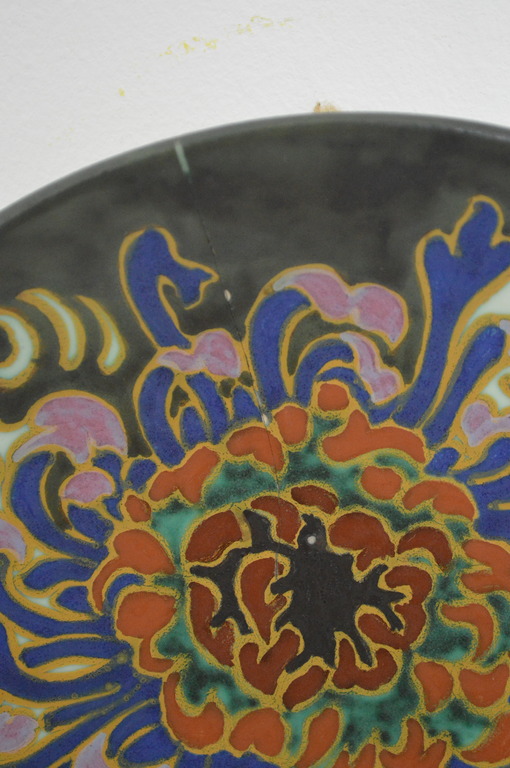 Bord floraal gedecoreerd met chrysant kopen? Bied vanaf 1!