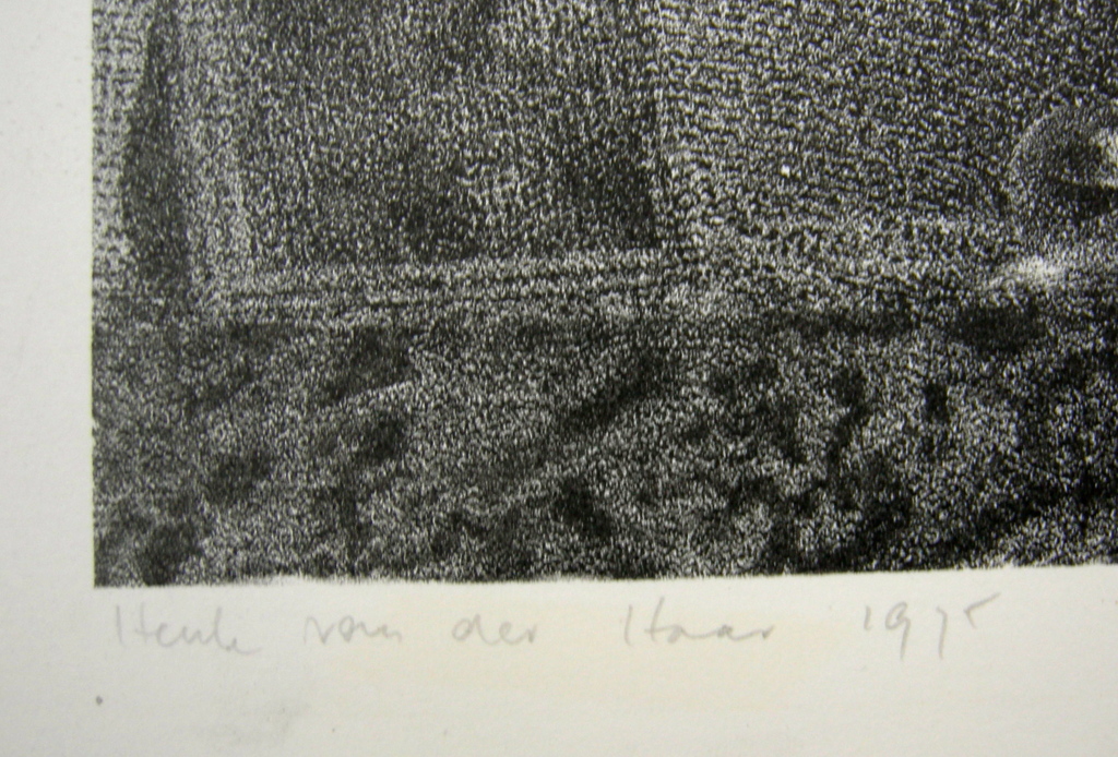 Henk van der Haar, litho, Een bijna leeg vertrek kopen? Bied vanaf 25!