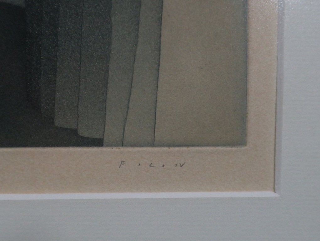 Jean Michel Folon: Litho, Zonder titel - Ingelijst kopen? Bied vanaf 50!