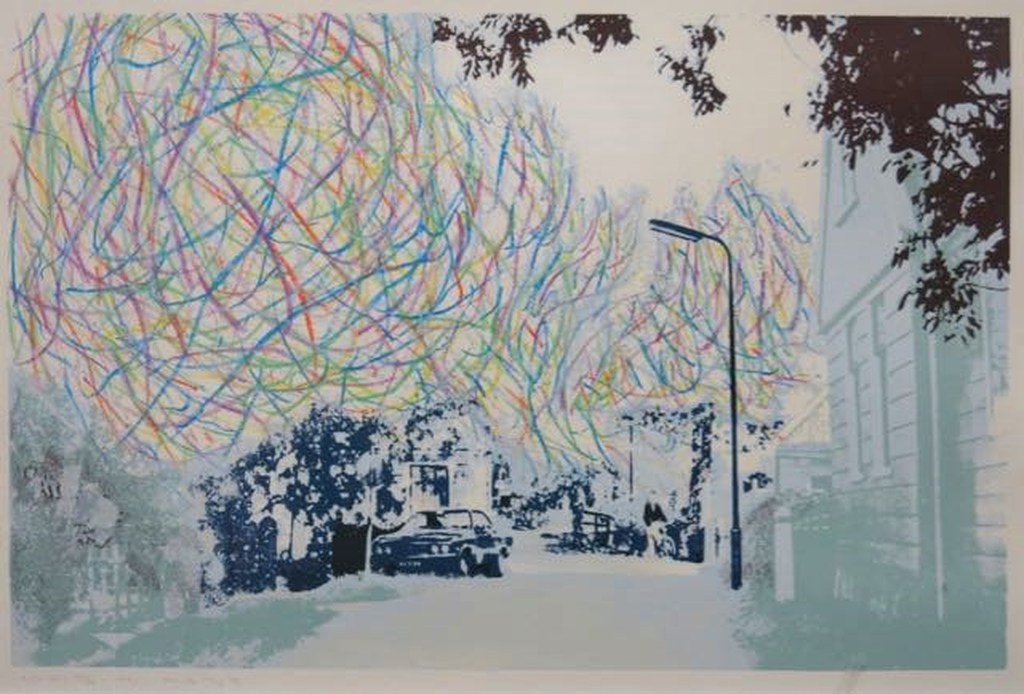 Marian Plug: Litho, Dorp - Ingelijst kopen? Bied vanaf 25!