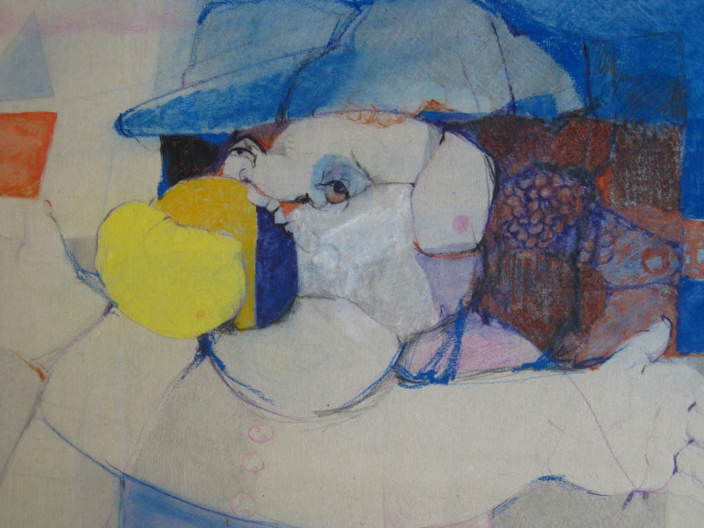 Grote Gesigneerde Aquarel " Knuffelvarken " Dordrecht Rein Dool (1933-) kopen? Bied vanaf 1!