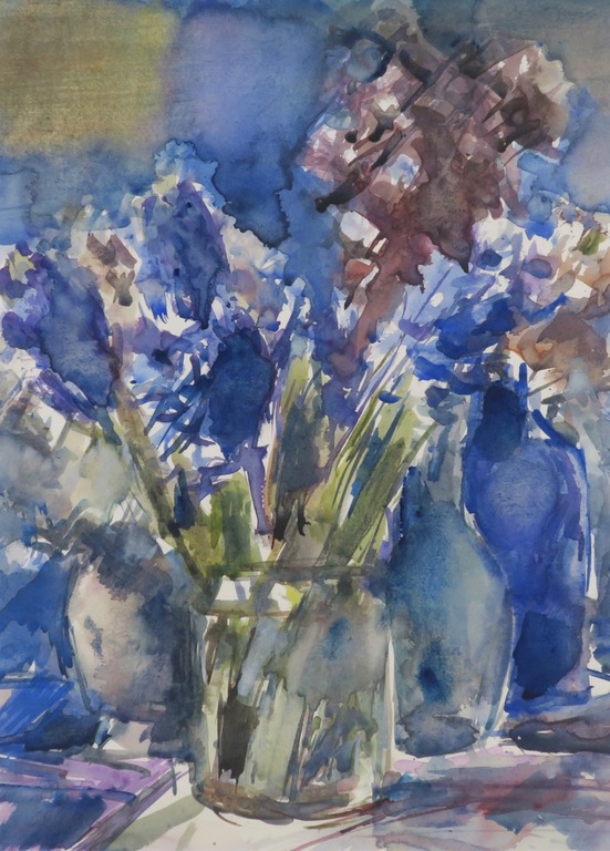 Toon de Haas: Aquarel, Bloemstilleven IV - Ingelijst kopen? Bied vanaf 35!