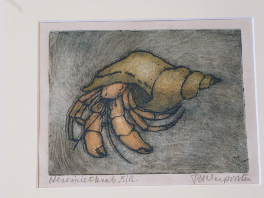 Frans Verpoorten-Kleurets-Heremietkrab verkocht voor € 50!