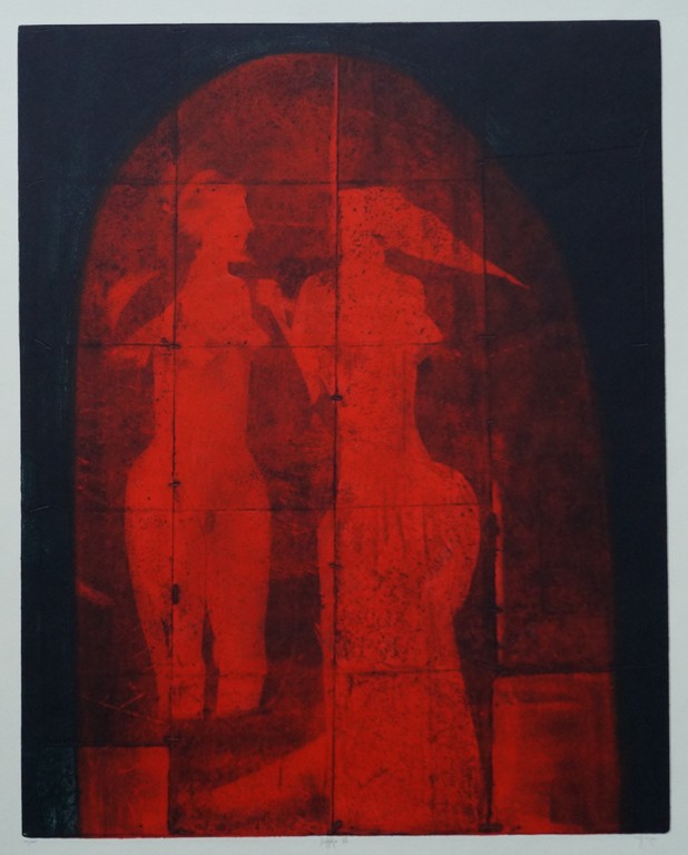 Mark Visione - gesigneerde ets - Sappho III verkocht voor € 40!