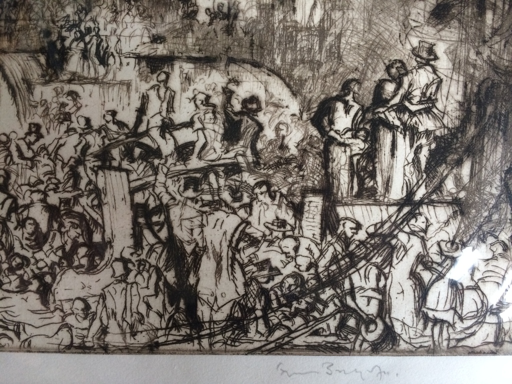 Frank William BRANGWYN (Brugge 1867  (UK) 1956)-Ets met droge naald - gesigneerd kopen? Bied vanaf 99!