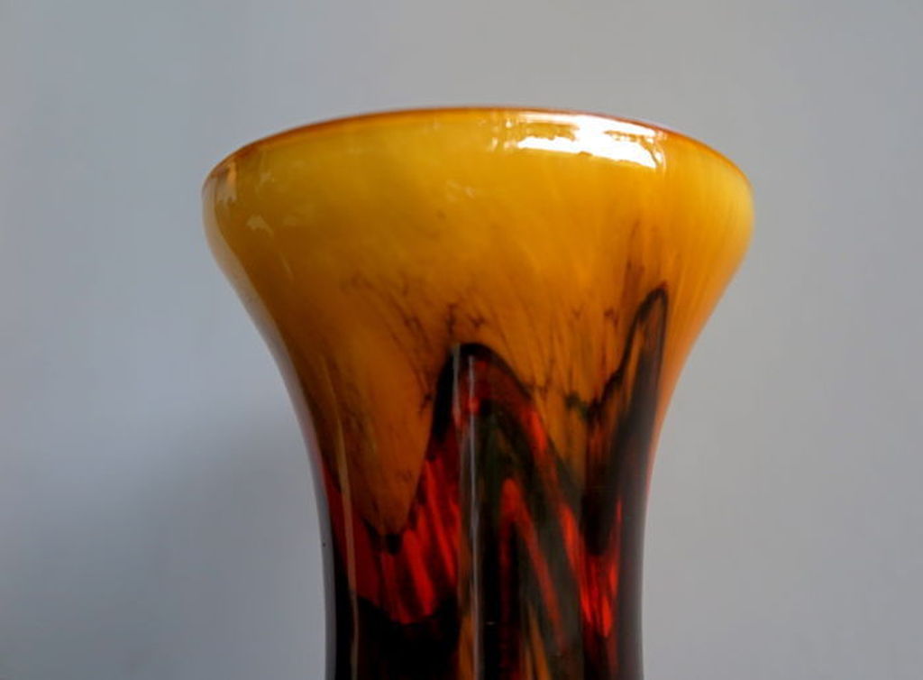 Murano design - Opaline Florence Kelkvaas -gekleurd -handgeblazen-50/60-er jaren kopen? Bied vanaf 1!