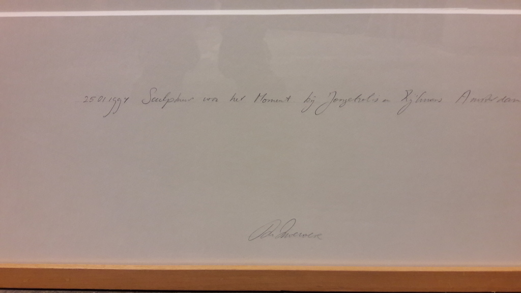 Ton Zwerver , fotografie (groot) , Sculptuur voor het moment, gesigneerd kopen? Bied vanaf 275!