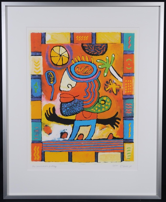 Clemens Briels: Zeefdruk, The convertible feeling - Ingelijst kopen? Bied vanaf 100!