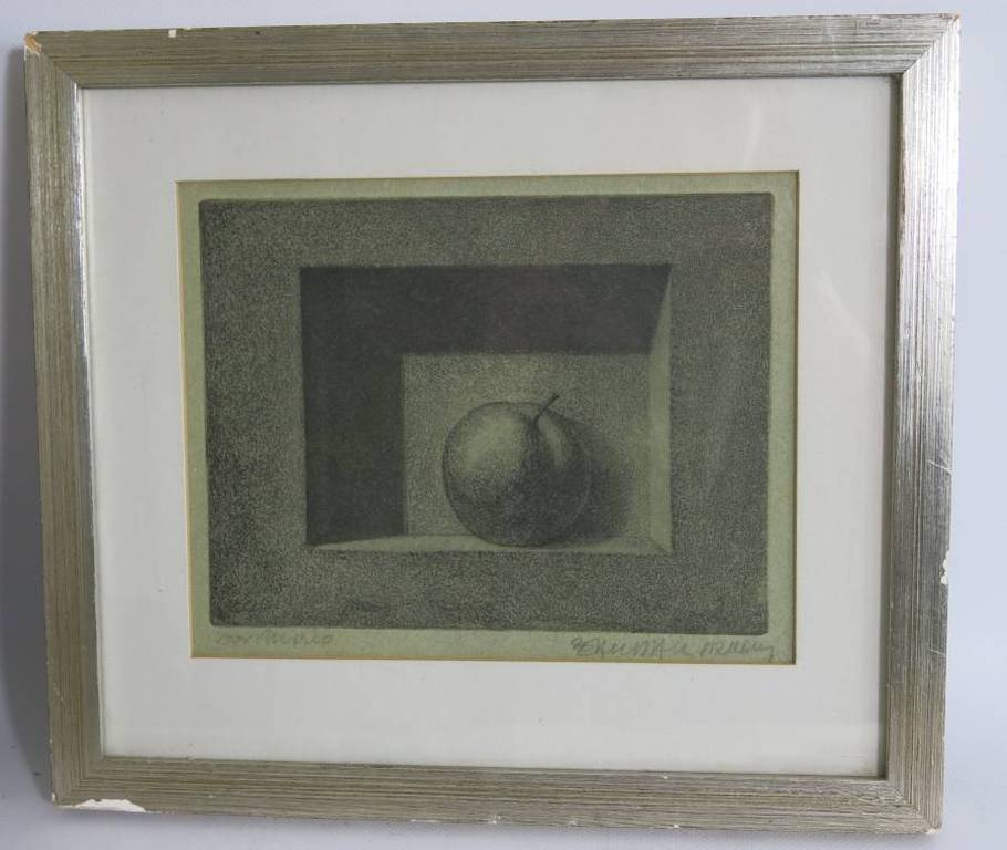 Jean-Paul Vroom: Ets en Aquatint, Appel - Ingelijst kopen? Bied vanaf 35!