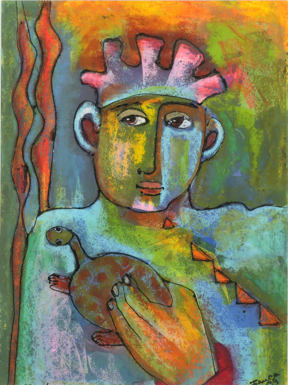 Franca Muller Jabusch: Gouache, Zo Beestje, Zo Baasje - Ingelijst kopen? Bied vanaf 35!