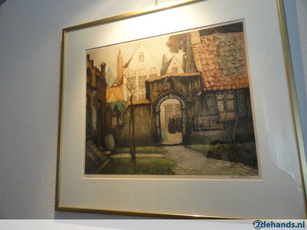 Alfred van Neste; ets L énclos kopen? Bied vanaf 30!