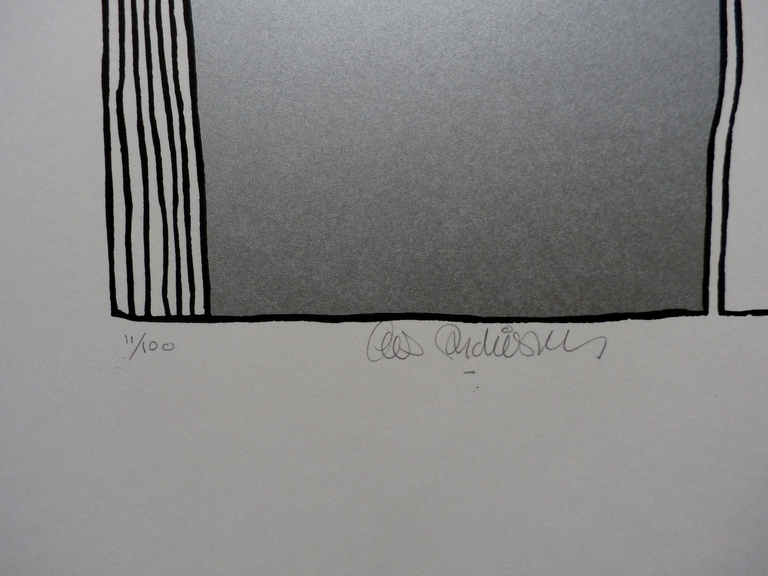 Cees Andriessen - linosnede: Bollewop 3 - 1974  kopen? Bied vanaf 45!