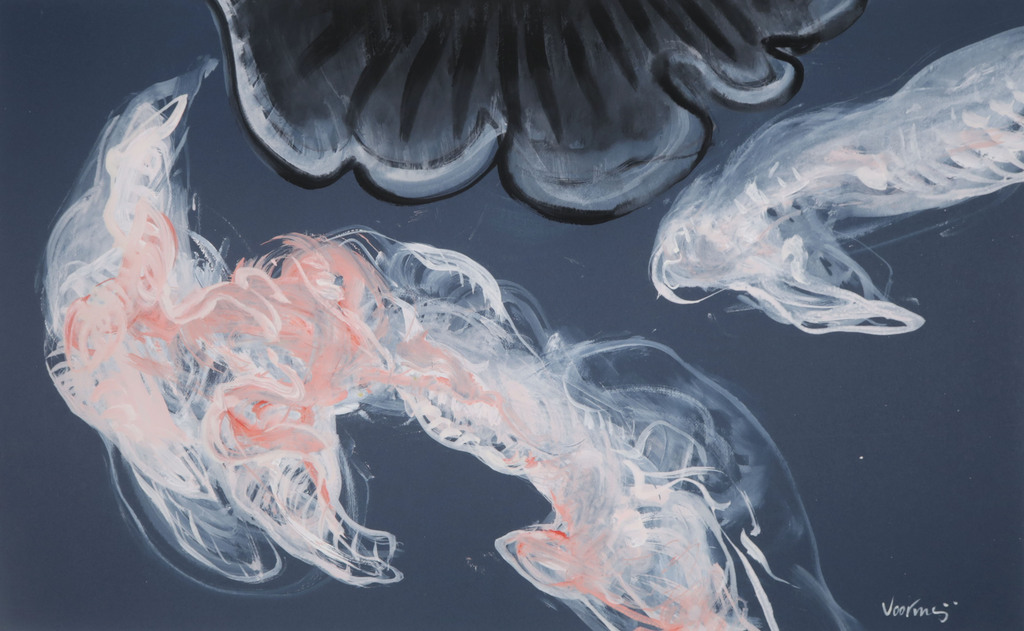 Peter John Voormeij: Gouache, Z.T. verkocht voor € 40!