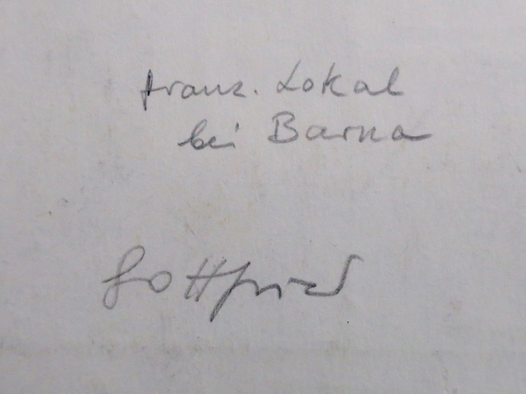 Gottfried Wiegand: Potloodtekening,Gouache, Franz. lokal bei Barna kopen? Bied vanaf 35!