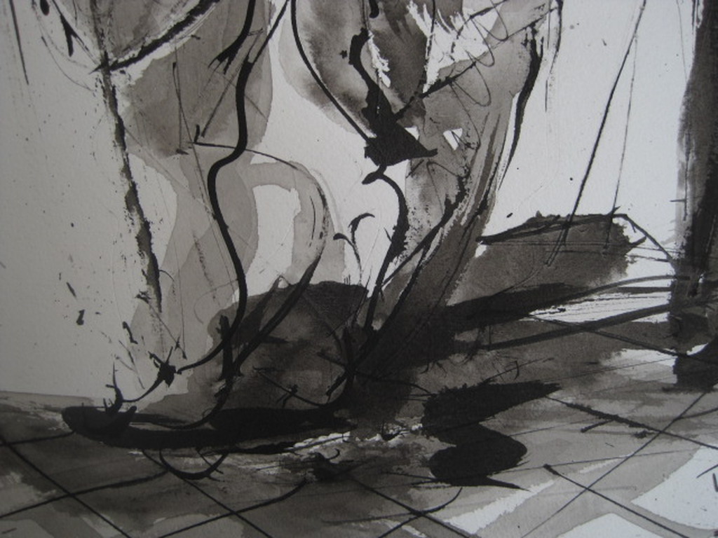 Zeldzaam zwartInkt " Aquarel Quintus Jan Telting 1931-2003 gesigneerd kopen? Bied vanaf 1!