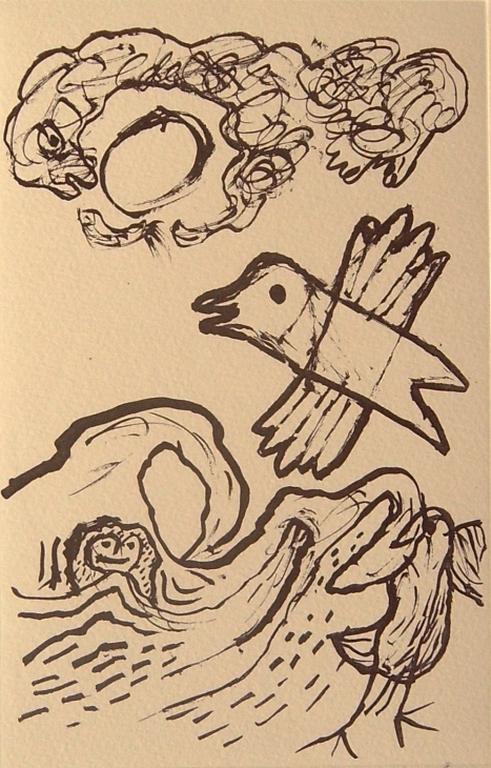 Corneille : Vogels en zee (ets in bister) kopen? Bied vanaf 1!