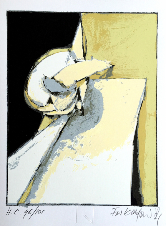 Fon Klement - Zonder titel - Gesigneerde zeefdruk - H/C - 1987 kopen? Bied vanaf 50!