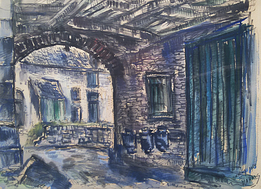 Jan Makkes - Limburg, gemengde techniek (ingelijst) kopen? Bied vanaf 1!