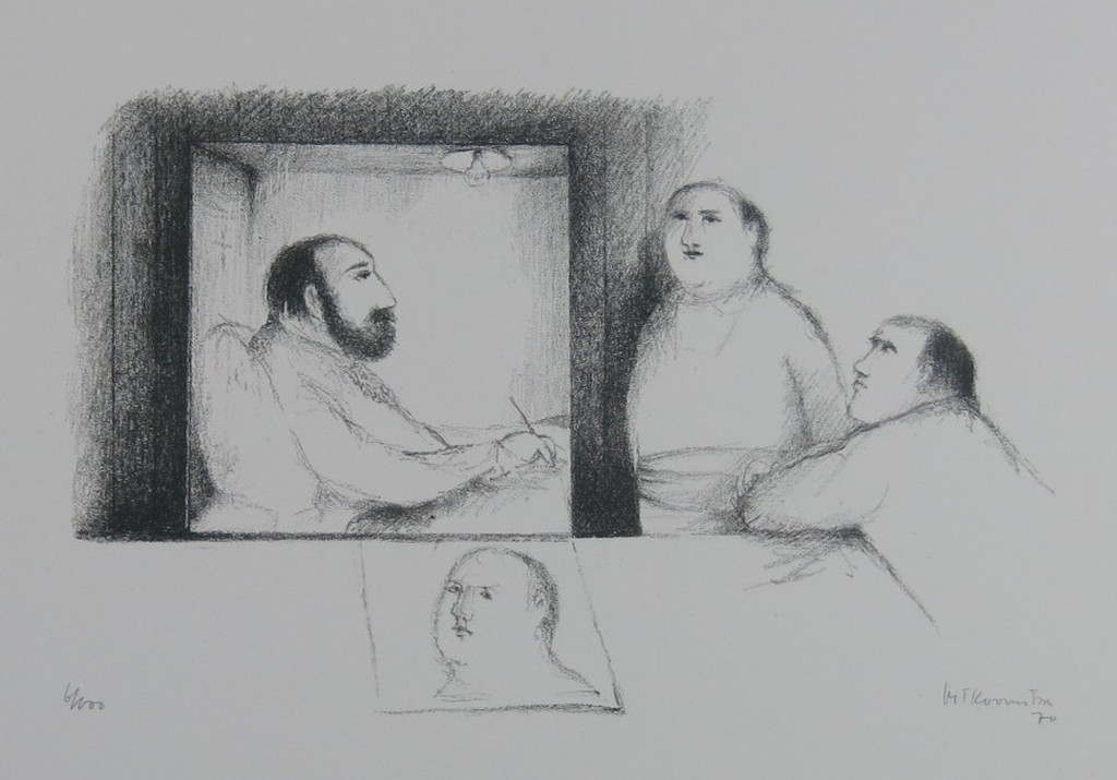 Metten Koornstra: Litho, Man in bed kopen? Bied vanaf 70!