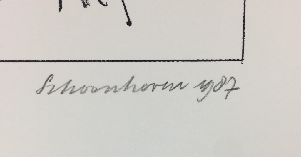 Jan Schoonhoven - Jan Schoonhoven, gesigneerde zeefdruk, 1987 kopen? Bied vanaf 399!
