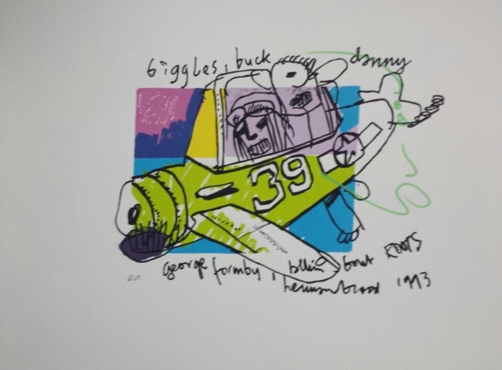 Originele zeefdruk van Herman Brood - Biggles Buck kopen? Bied vanaf 1!