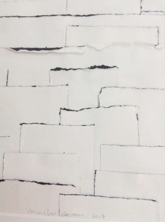 Marlies Lebesque, white rythm, 2013 collage  kopen? Bied vanaf 35!