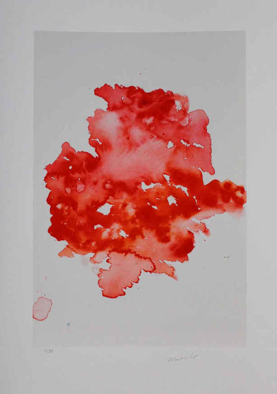 ARMANDO..-Compostie in rood - Giclee op katoenpapier.2015. Gesigneerd. Opl. 25 kopen? Bied vanaf 109!