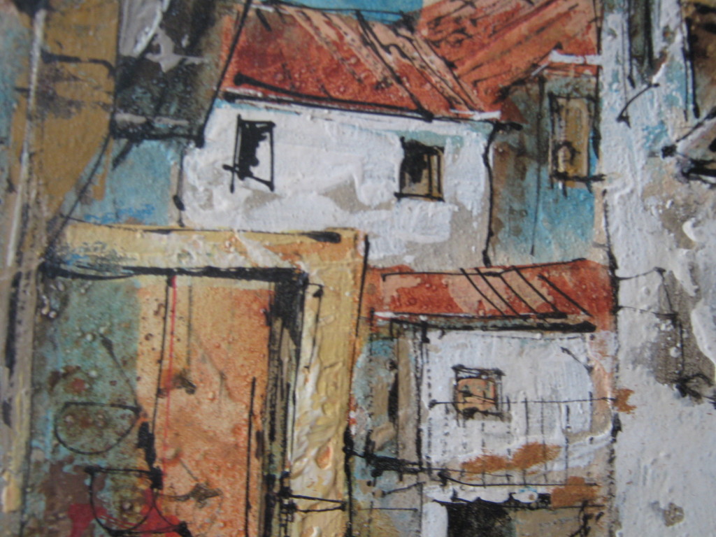 Pierre Bertschi schilderij op doek verkocht voor € 50!
