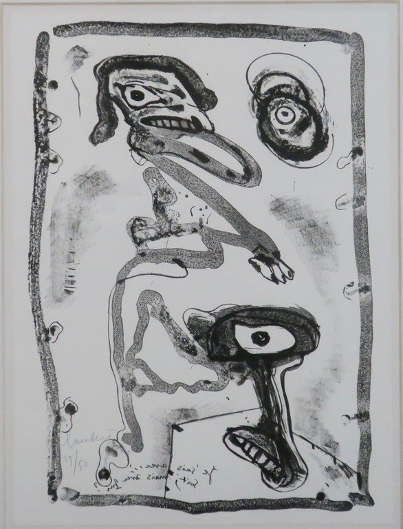 Lucebert: Litho, Je suis - Ingelijst (Groot) kopen? Bied vanaf 300!
