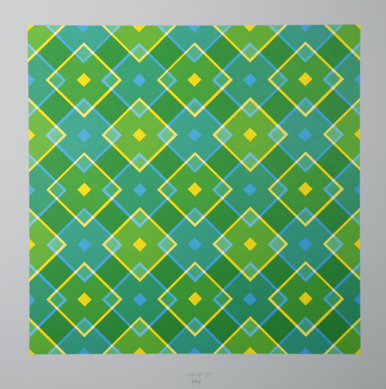 Rolf Adel: Album met 6 systematische beeldvariaties in zeefdruk kopen? Bied vanaf 100!