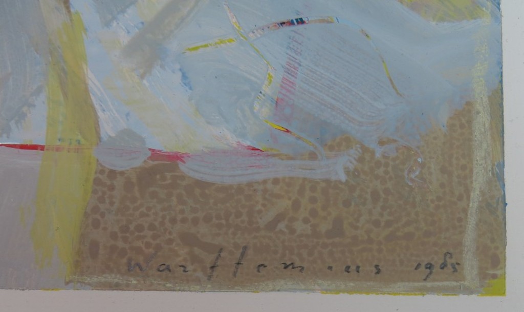 Piet Warffemius: Acryl op papier, Zonder titel kopen? Bied vanaf 1!