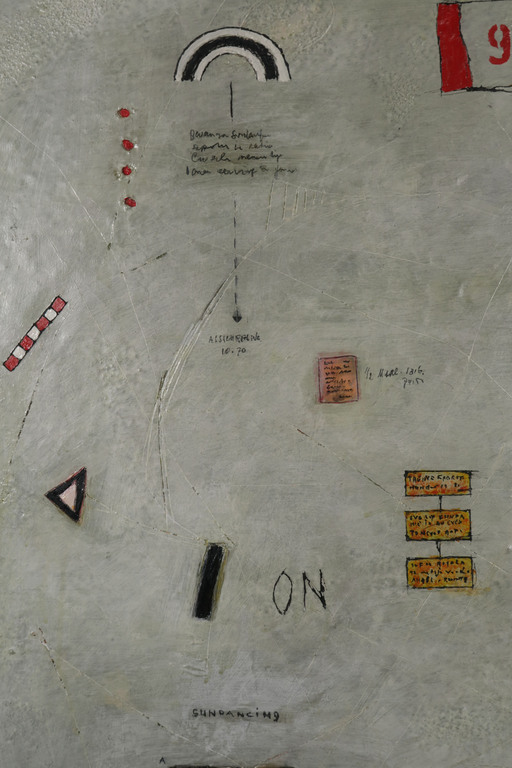 Jan van der Ster: Gemengde techniek op Doek, Sundancing - Ingelijst (Groot!) kopen? Bied vanaf 500!