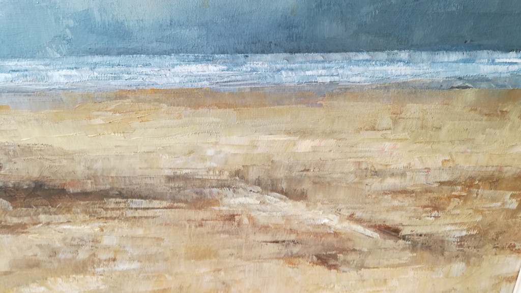 Onbekend kunstenaar, Olieverf op doek, Strand en zeezicht kopen? Bied vanaf 50!