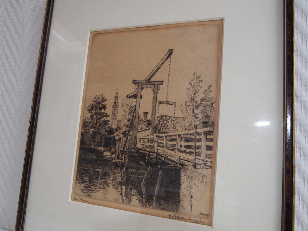 Hendrikus Roodenburg: ets, brugje Edam, 1959 kopen? Bied vanaf 20!