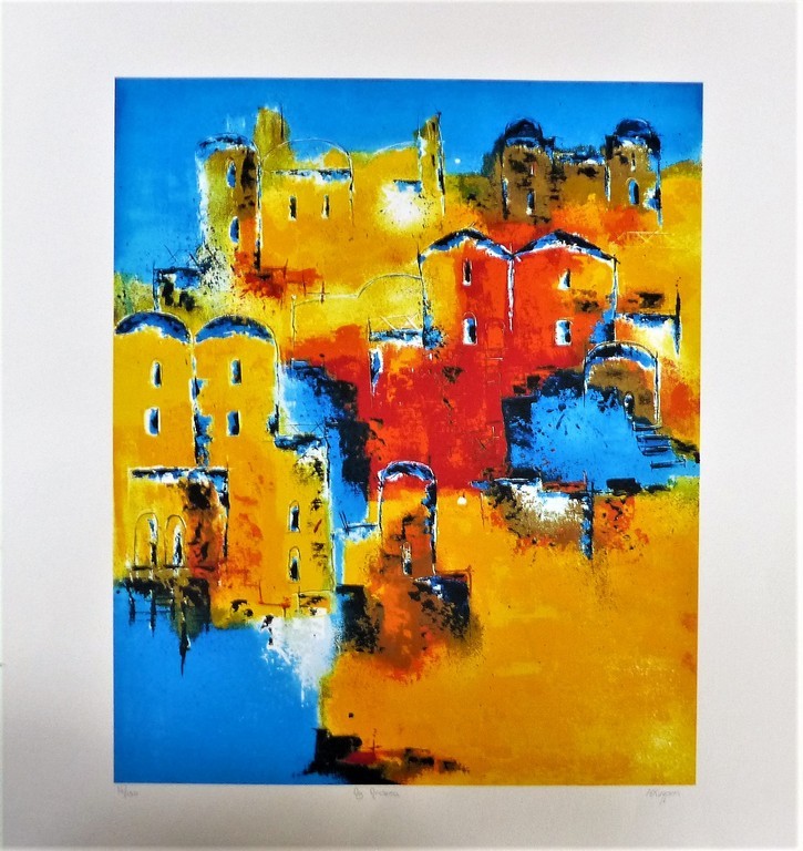 HENK KUIJPERS  Gr Zeefdruk(73x80cm)  AG ANDREA  Handgesigneerd verkocht voor € 45!