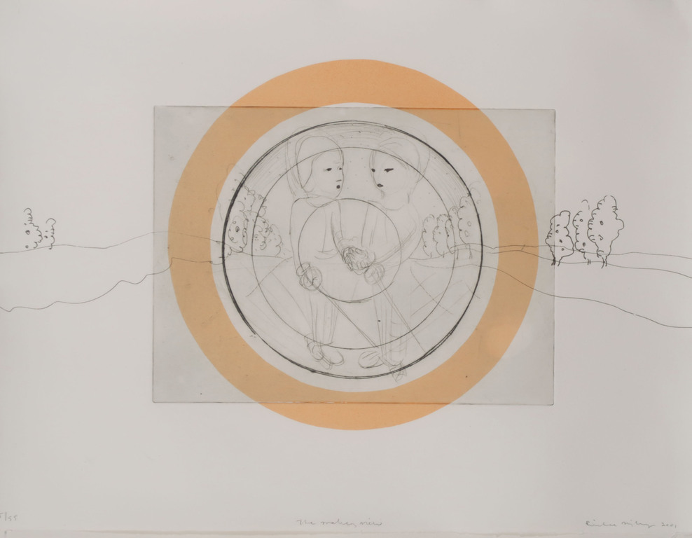 Rinke Nijburg: Ets en Litho, The snake's view - Ingelijst kopen? Bied vanaf 1!
