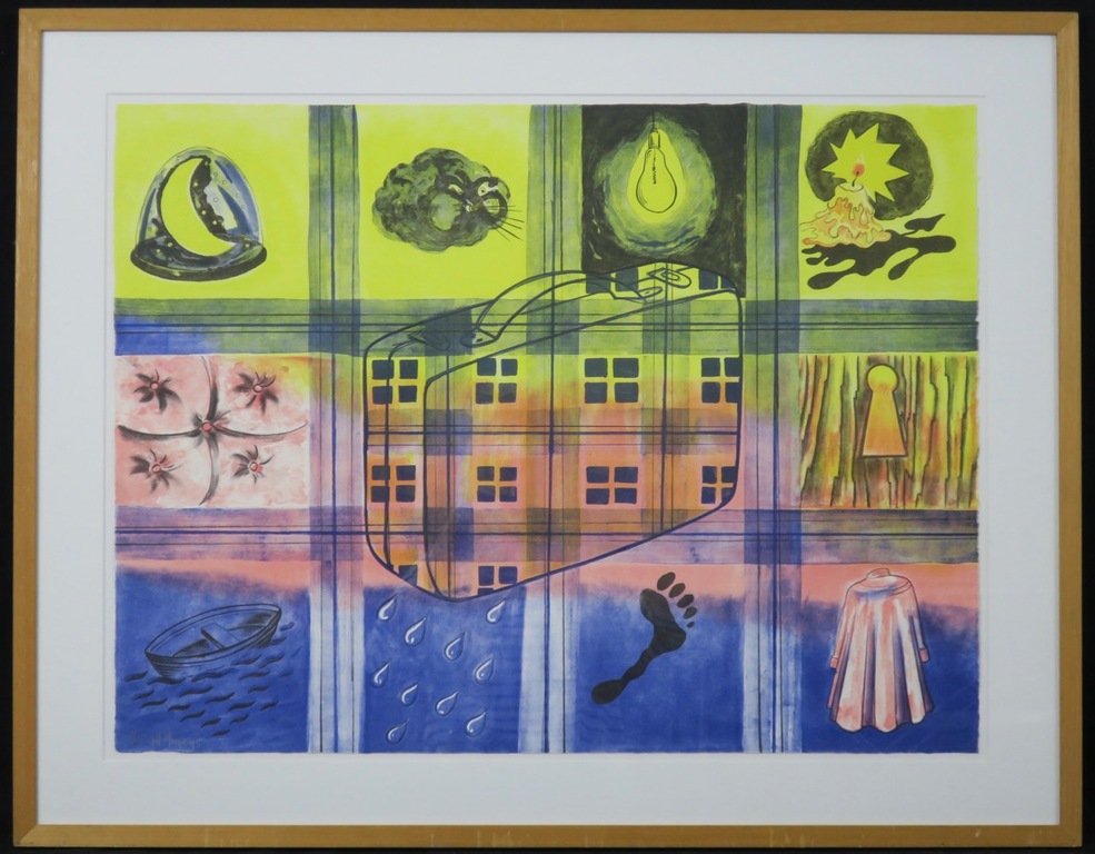 Mareike Geys: Litho, Reiziger safe from oblivion - Ingelijst kopen? Bied vanaf 1!