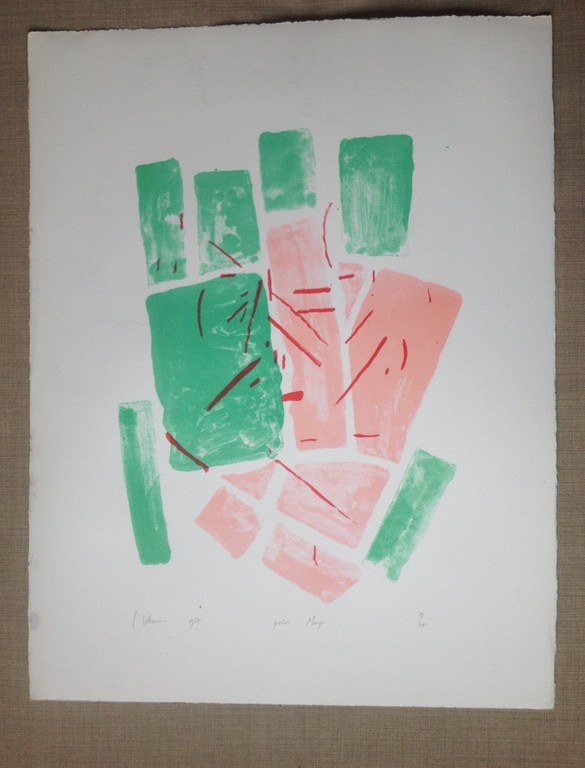 Jaap Hillenius: Zeefdruk, Portret van Marja kopen? Bied vanaf 1!