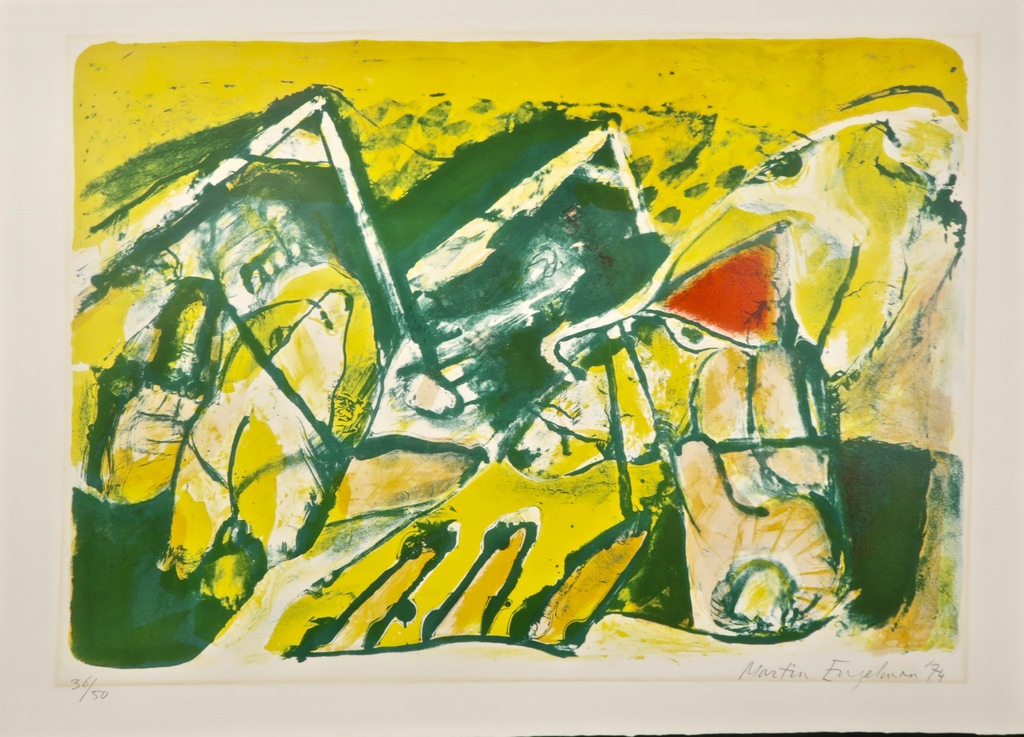 Martin Engelman: Zeefdruk, Zonder titel verkocht voor € 70!