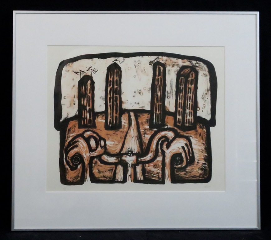 Niels de Hoog: Litho, Fiets - Ingelijst kopen? Bied vanaf 1!