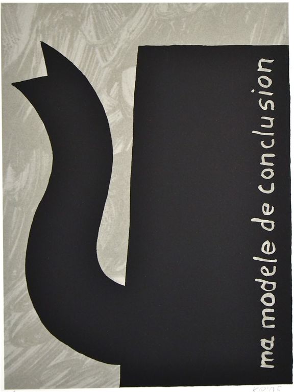 Klaas Gubbels: Litho. Ma modele de conclusion verkocht voor € 120!