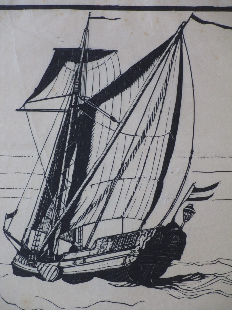 Willem Jans Dijk, Staatenjacht, Houtsnede kopen? Bied vanaf 1!